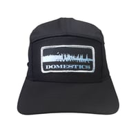 Image 1 of DOMEstics. 5 Panel Hat (Black White)