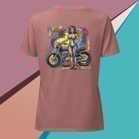 Image 3 of "Heels & Wheels" relaxed v-neck t-shirt
