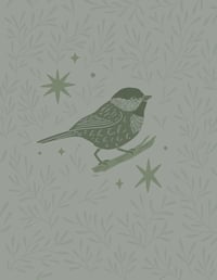 Image 2 of Chickadee print