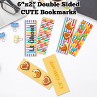Image 1 of CUTE 6"x2" Double Sided Bookmarks