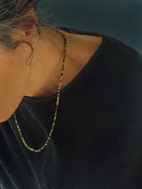 Image 2 of GREEN SEEDS NECKLACE