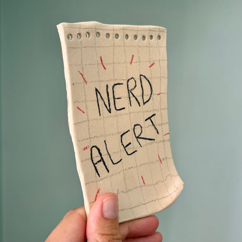 Image of Nerd Alert Ceramic note