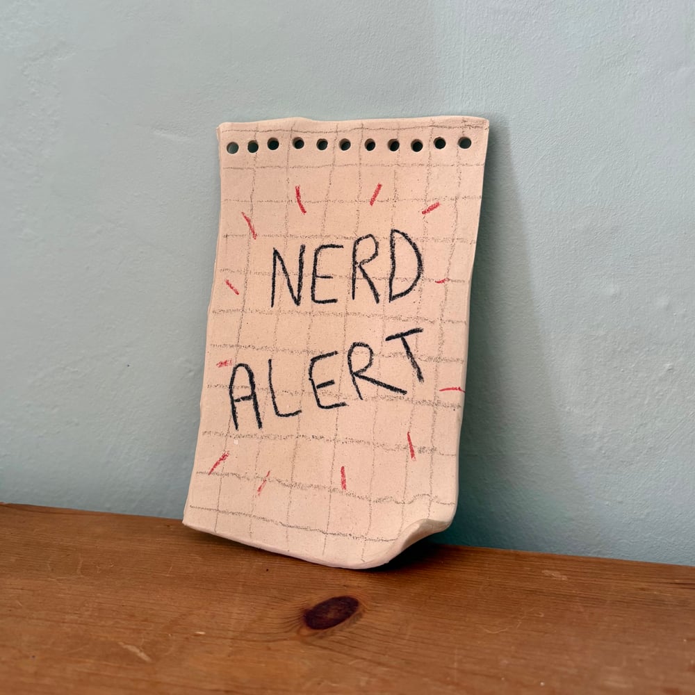 Image of Nerd Alert Ceramic note