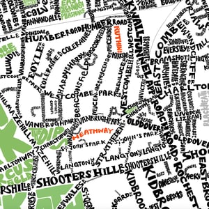 Image of Greenwich Borough Type Map - Square