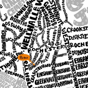 Image of Greenwich Borough Type Map - Square