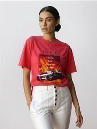 Image 2 of Live Your Life Short Sleeve T-shirt (Red)