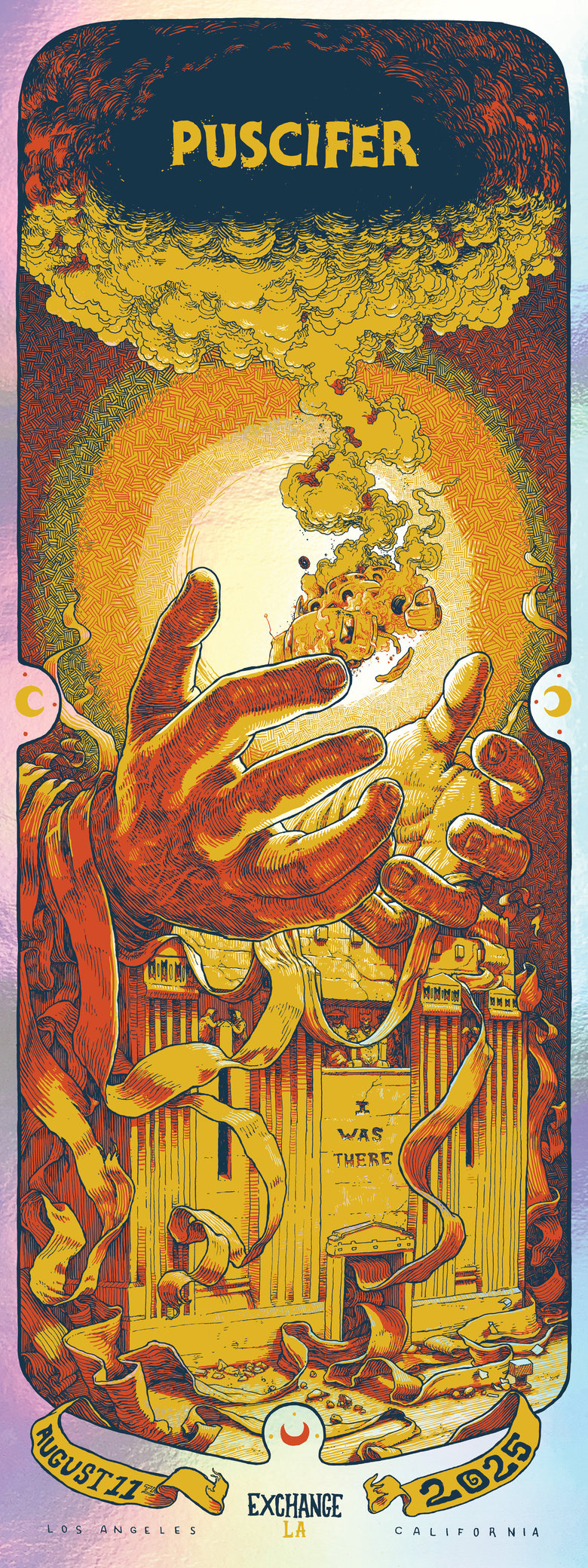 Image of Copy of Copy of Puscifer - Exchange LA - 8.11.2025 (Yellow/Red on FOIL)