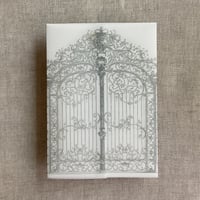 Image 14 of Castle gate printed vellum wrap for 5x7 cards PACK of 10
