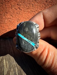 Image 4 of WL&A Handmade Viking Ribbon Thunderbird Heavy Signet Ring - Size 10