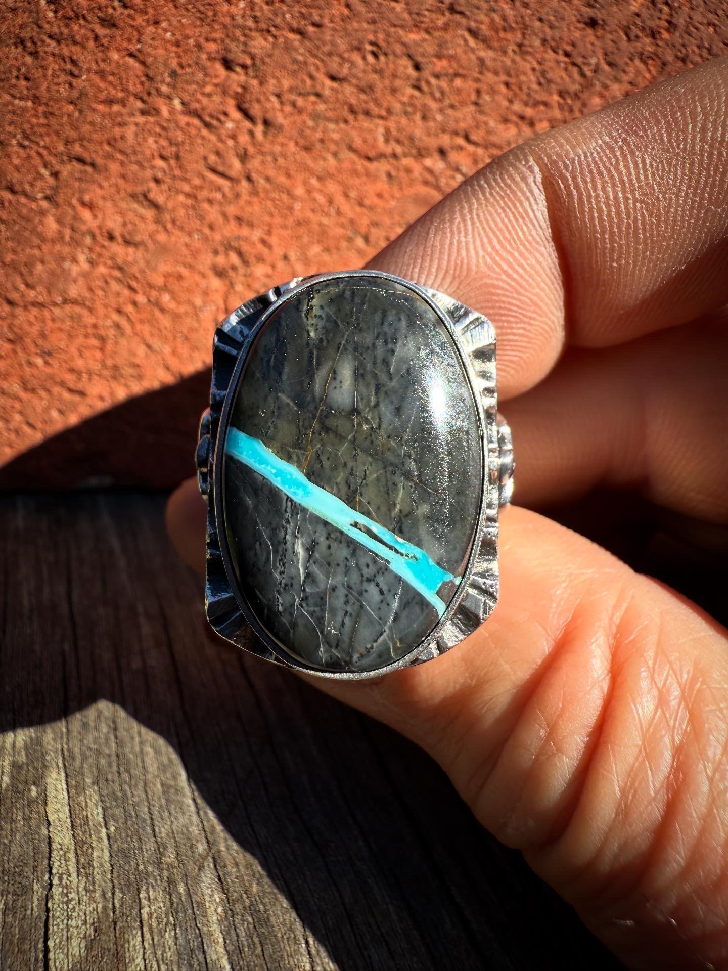 WL&A Handmade Viking Ribbon Thunderbird Heavy Signet Ring