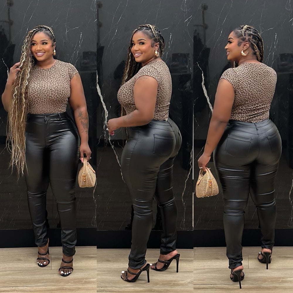 Image of leopard bodysuit