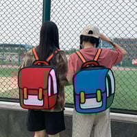 Image 4 of Multi-colored Kids School Fashion BackPack