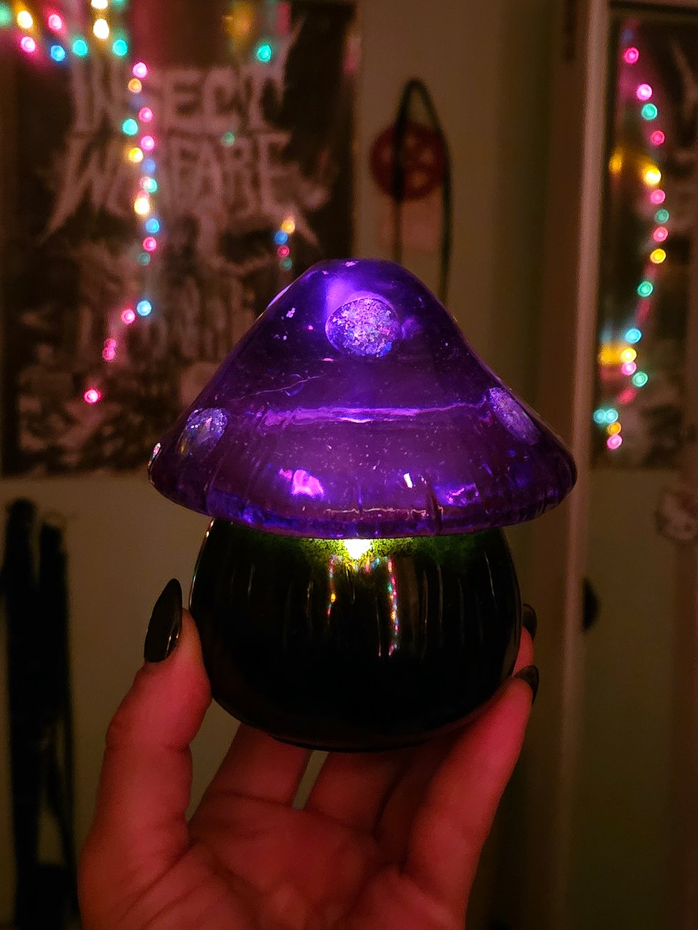 Image of Goth Mushy Lantern: Purple