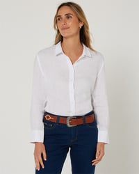 Image 3 of RMPC005 Pilbara Women's Linen Swiss Tab L/S Shirt
