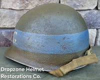 Image 4 of WWII United States Coast Guard (USCG) Helmet. M-1 Fixed bale Type Helmet. 