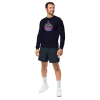 Image 10 of Long Sleeve Tee (Adult M/F) - Jack O Lantern Retro Purple Glow