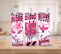 Image 1 of True Crime 20oz Pink Tumbler