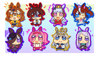 Image 1 of Horse Girl charms + stickers 
