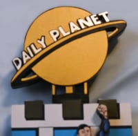 Image 5 of Superman Hand Crafted 3D Wooden Diorama Wall Décor