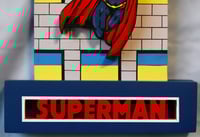 Image 6 of Superman Hand Crafted 3D Wooden Diorama Wall Décor