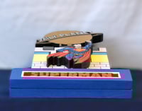 Image 10 of Superman Hand Crafted 3D Wooden Diorama Wall Décor