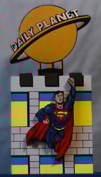 Image 15 of Superman Hand Crafted 3D Wooden Diorama Wall Décor