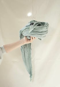 Image of Musselin Tuch graublau