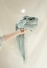 Musselin Tuch graublau