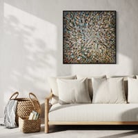 Image 11 of 'Earthed 18' - 105x105cm, FRAMED in Black
