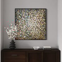 Image 15 of 'Earthed 18' - 105x105cm, FRAMED in Black