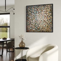 Image 16 of 'Earthed 18' - 105x105cm, FRAMED in Black