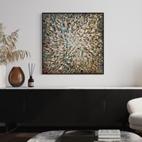 Image 17 of 'Earthed 18' - 105x105cm, FRAMED in Black