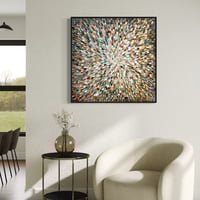 Image 19 of 'Earthed 18' - 105x105cm, FRAMED in Black