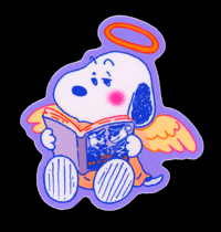 Angel Snoopy Sticker