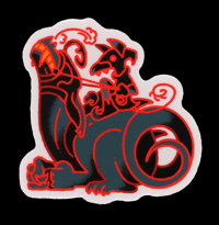 Dragon and Imp Sticker 