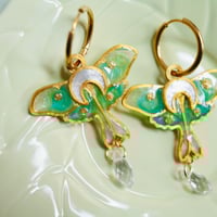 Image 3 of Luna Moth earrings