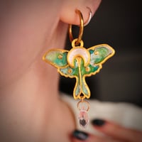 Image 4 of Luna Moth earrings