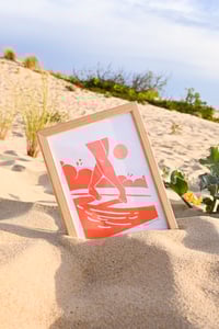 Image 1 of Linogravure 13 x 18 cm • Dopamine  Surf