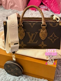 Image 2 of Double Brown LV Purse 