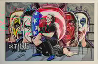 Sting Career Signed Painting