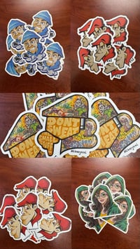 Image 2 of Sticker pack 6 mixed designs with extras