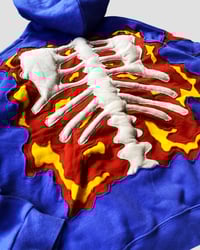 Image 8 of 1 OF 1 3D PUFF SKELETON HOODIE SIZE L 