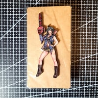 Image 3 of Horror Anime Sexy Ash Williams From Evil Dead & Army Of Darkness JUMBO Sized Enamel Pin