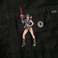 Image 5 of Horror Anime Sexy Ash Williams From Evil Dead & Army Of Darkness JUMBO Sized Enamel Pin