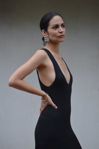 Image 4 of 1980s Sonia Rykiel black maxi dress