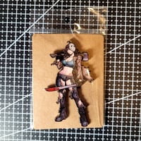 Image 3 of Horror Anime Sexy Jason Voorhees From Friday The 13th JUMBO Sized Enamel Pin