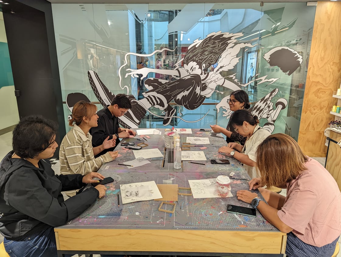 Image of Learning Palestinian Motifs Through Linocut & Block Printing with W.L. Art Craft in Collab with K&N