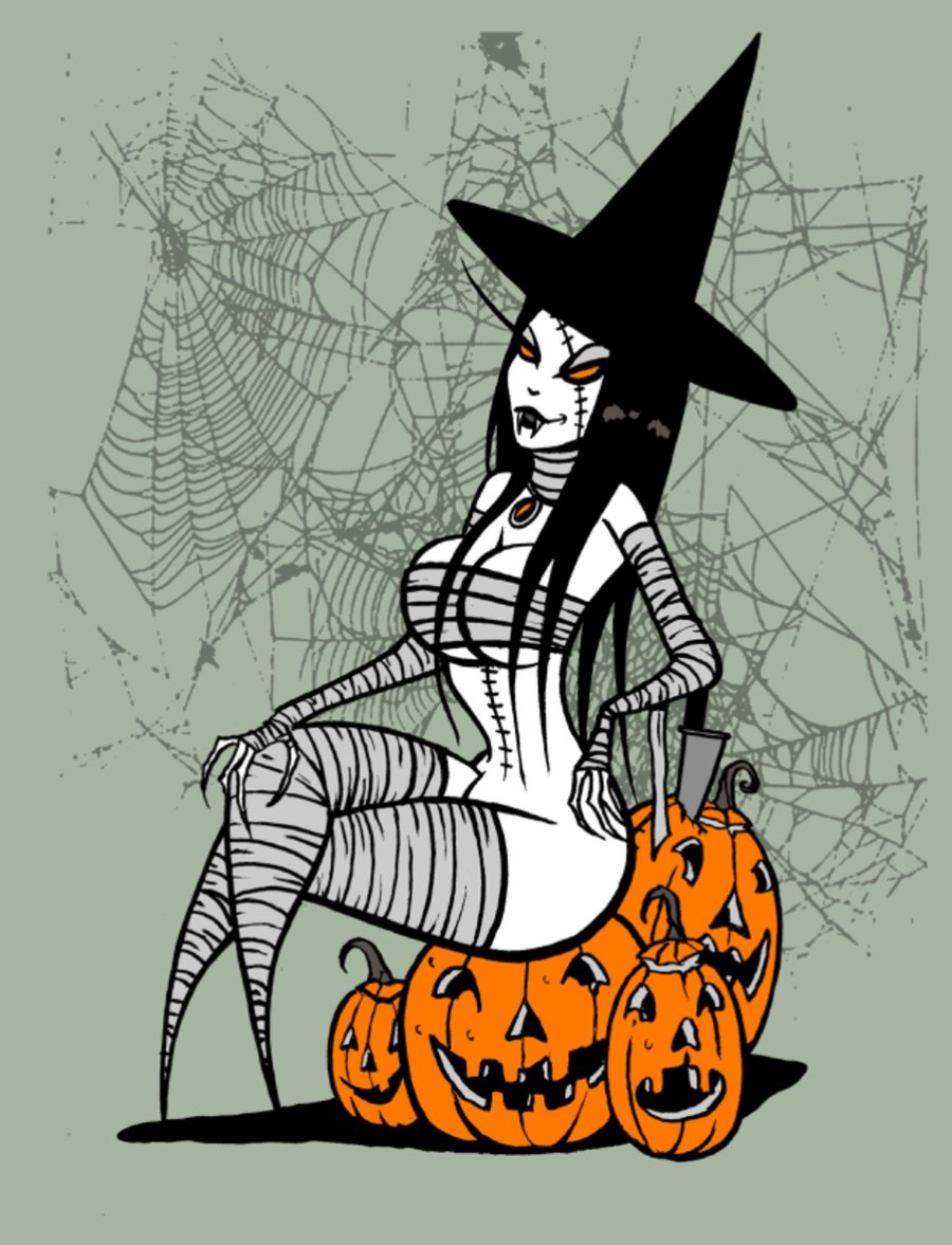 Image of NEW! Mummy witch  ! - signed print 