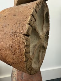 Image 11 of Bernard Rooke Studio Ceramic TOTEM Floor Lamp with Blue Roundels