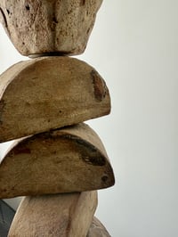 Image 10 of Bernard Rooke Studio Ceramic TOTEM Floor Lamp with Blue Roundels